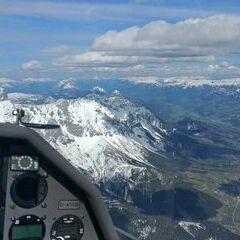 Flugwegposition um 14:41:34: Aufgenommen in der Nähe von Gemeinde Filzmoos, 5532, Österreich in 3149 Meter